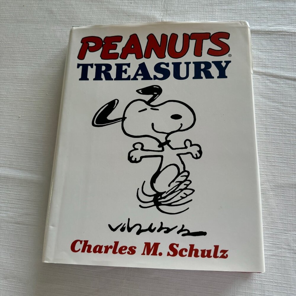 Peanuts Treasury Hardcover by Charles M. Schulz Coffee Table Book w/ Dust Cover
